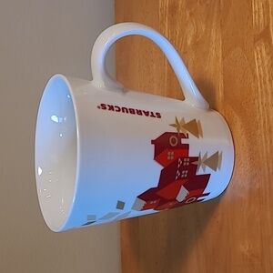 STARBUCKS 2013 Retired Collectible Holiday Winter Village Ceramic Mug, 13oz